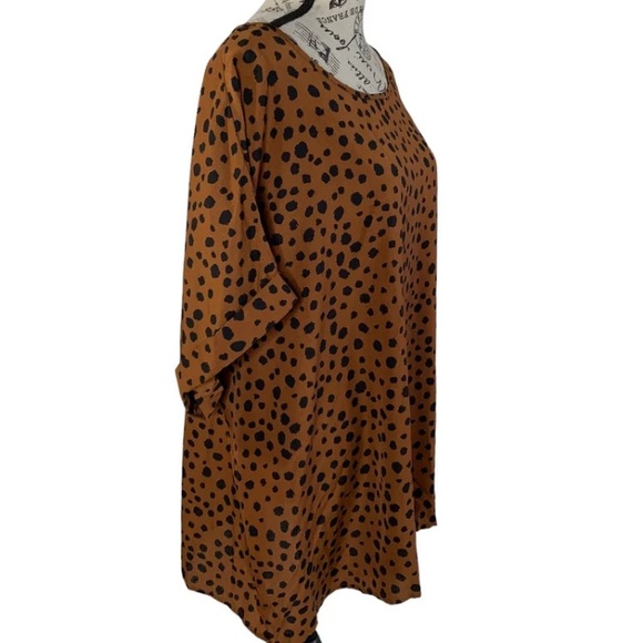 Emery rose leopard Print Blouse and Womens plus size 5X - Picture 8 of 10